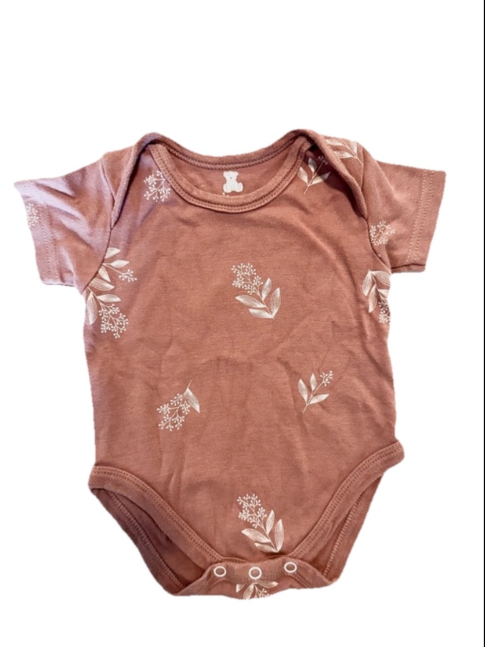 Dusty Rose Baby Onesie | Floral Bodysuit | Neutral Aesthetic